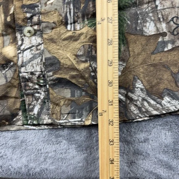 Field & Stream REALTree Camo Shirt Mens 2XL Roll Tab Vented Button Down Pockets - Picture 12 of 13